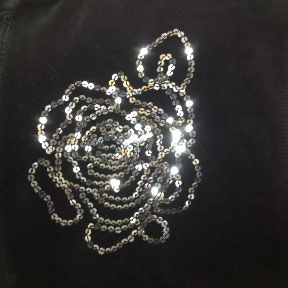 Vintage Cotton Velour Hooded Zip Front Jacket XL - Picture 6 of 8
